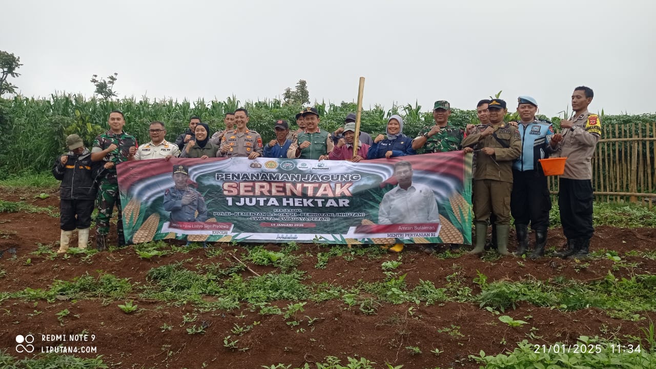 Camat Cikancung Hadiri Program Ketahanan Pangan Penanaman Jagung 1 Juta Hektar