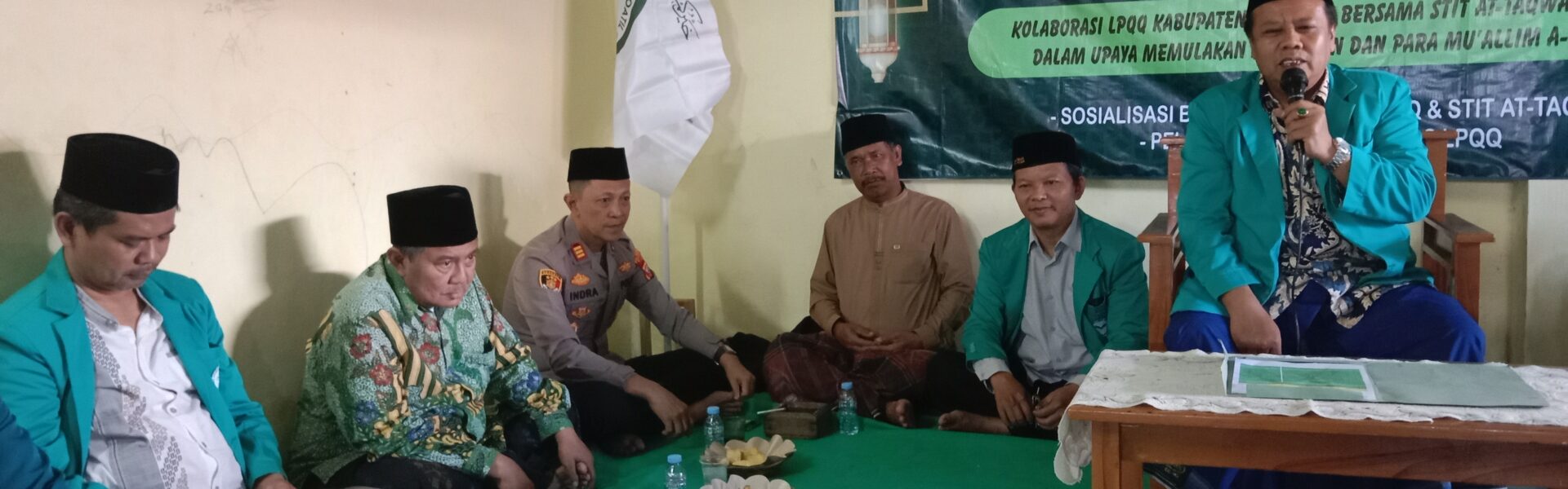 Kapolsek Cikancung Hadiri Acara Halal Bihalal dan Pelantikan Pengurus LPQQ