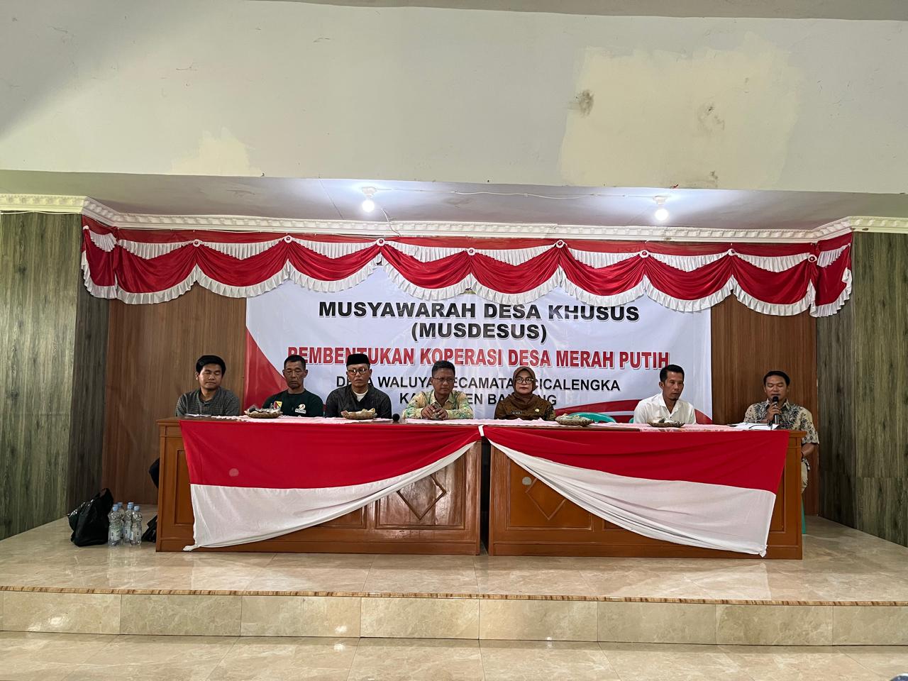 Desa Waluya Gelar Musdesus, Bentuk Koperasi Merah Putih untuk Laksanakan Program Presiden