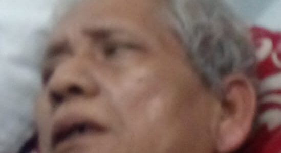 Djasman sebelum meninggal dirawat di RSUD Pasar Rebo.PFi