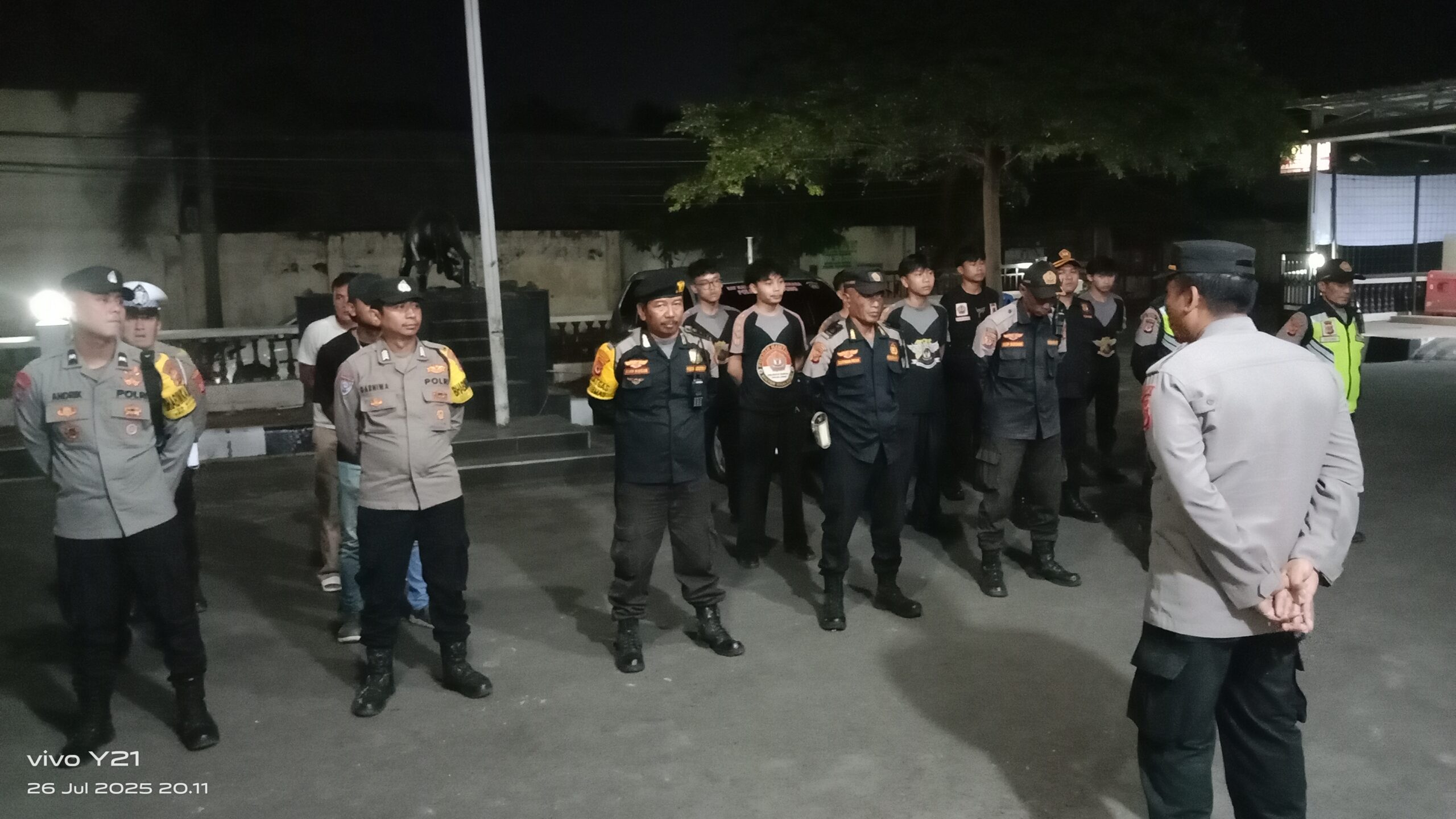 Pokdar Kamtibmas Sektor Cicalengka Polresta Bandung Tetap Konsisten Dukung Giat KRYD Polsek Cicalengka