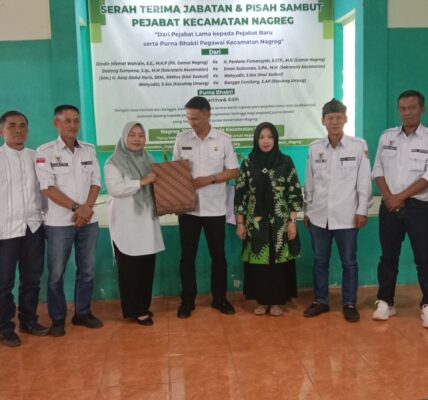 Pisah Sambut Camat Nagreg, Serah Terima Jabatan, dan Purna Tugas Pegawai Berlangsung Khidmat