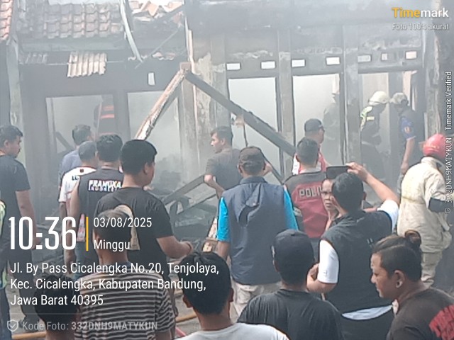 Kebakaran Hebat Landa Tambal Ban dan Penjual Bensin Eceran, Kerugian Ditaksir Ratusan Juta Rupiah