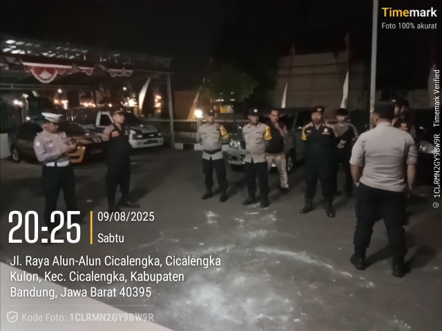 Pokdar Kamtibmas Sektor Cicalengka Polresta Bandung Bersama Polsek Cicalengka Laksanakan Giat KRYD
