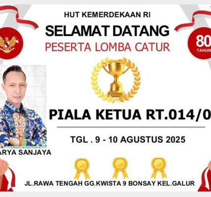 Arya Sanjaya Menggelar Lomba Catur Tingkat RT