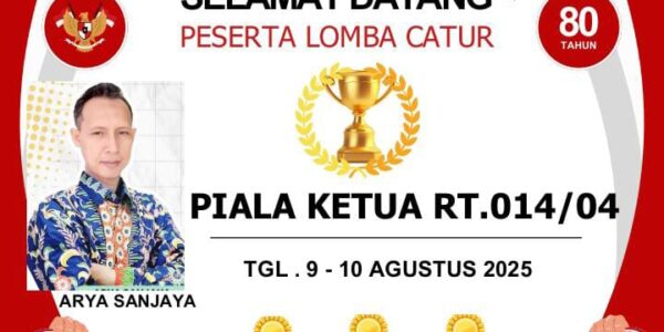 Arya Sanjaya Menggelar Lomba Catur Tingkat RT
