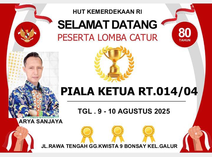 Arya Sanjaya Menggelar Lomba Catur Tingkat RT