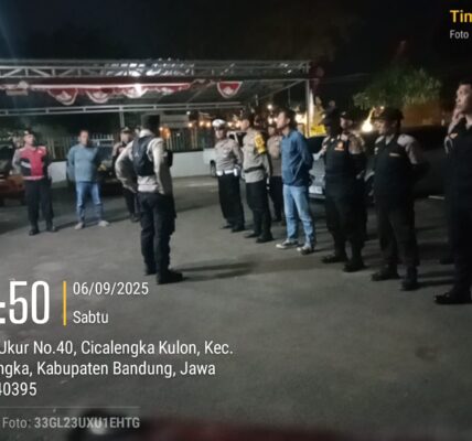 Sinergitas Slalu Terjaga, Polsek Cicalengka  dan Pokdar Kamtibmas Selalu Hadir dalam Giat KRYD