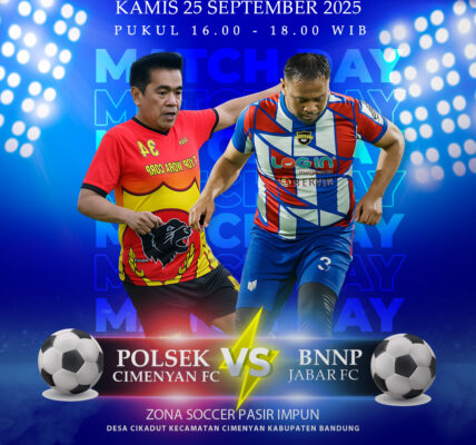 Kali ini Match Day Tim Polsek Cimenyan Fc vs BNNP Jabar FC
