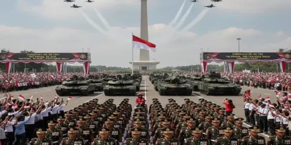 Rayakan HUT ke-80 TNI Gelar Parade Spektakuler di Monas