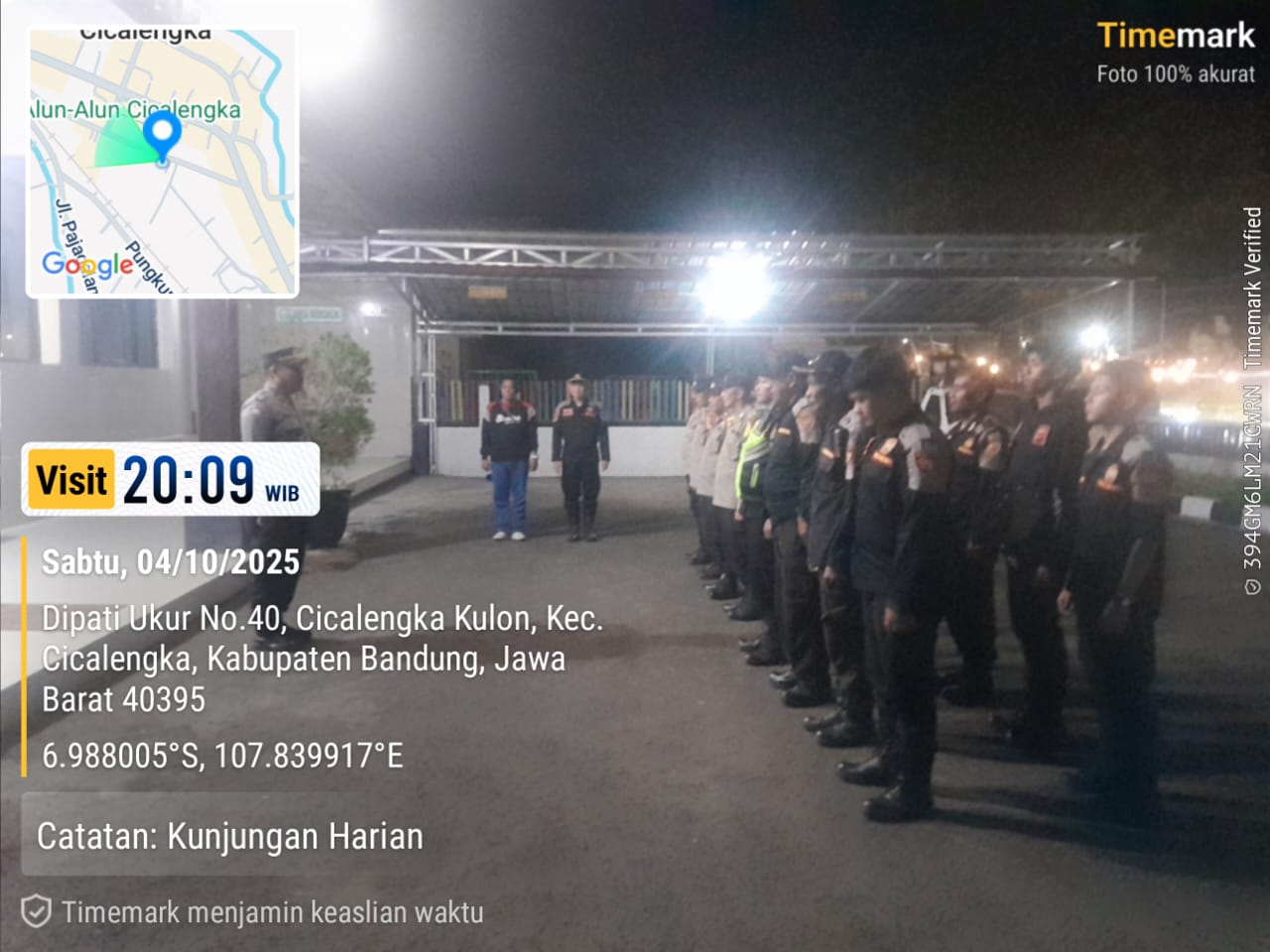 Pokdar Kamtibmas Sektor Cicalengka Konsisten Dukung Polsek Cicalengka dalam Giat KRYD Demi Terciptanya Keamanan dan Ketertiban