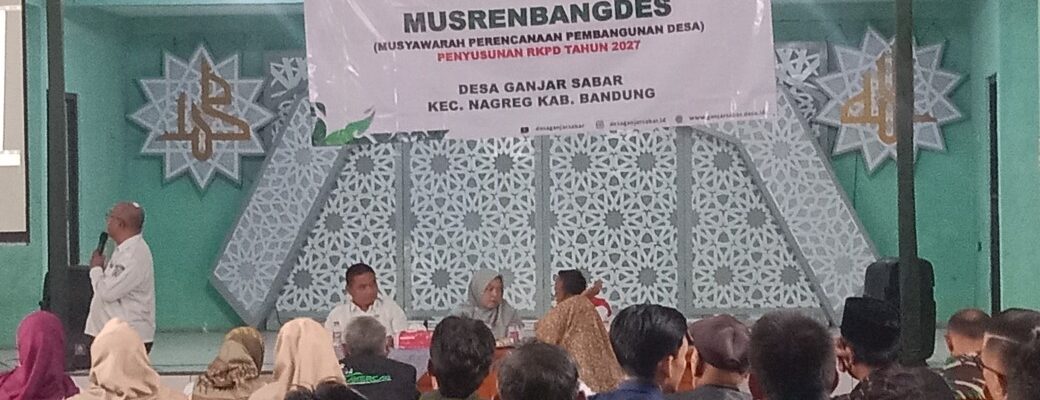 Desa Ganjar Sabar Gelar Musrenbang dan RPKDesa Tahun Anggaran 2026