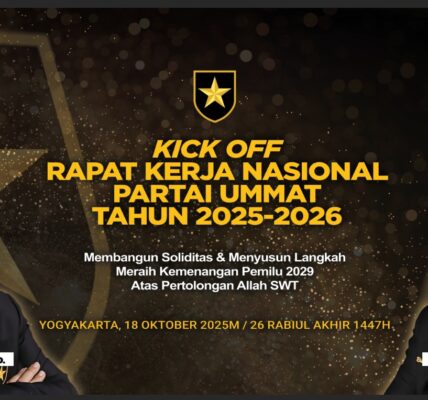 Partai Ummat Gelar Rakernas Gaya Baru : Akan Road Show Seluruh Indonesia, Serap Aspirasi Akar Rumput.