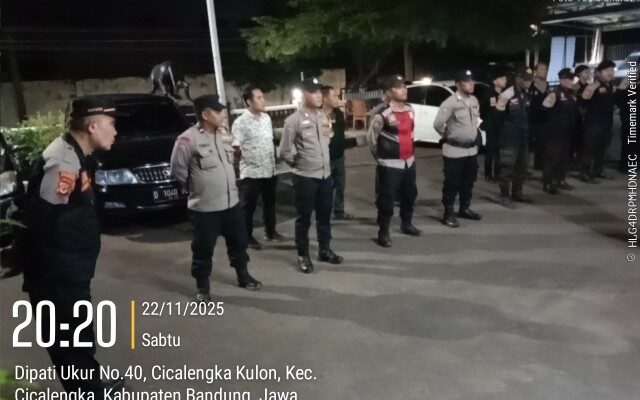 Pokdar Kamtibmas Sektor Cicalengka Ikuti Giat Apel KRYD Bersama Polsek Cicalengka