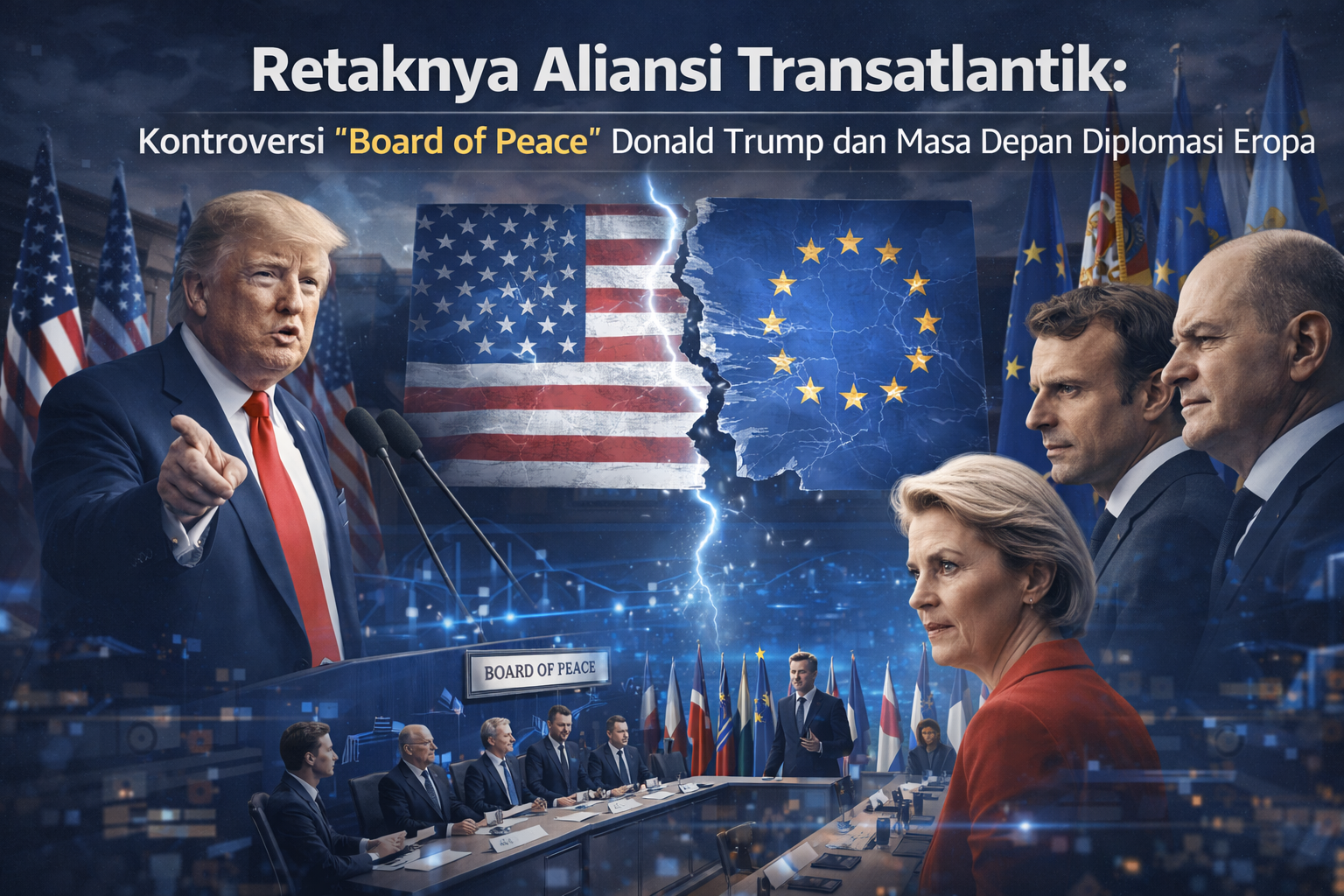 Retaknya Aliansi Transatlantik: Kontroversi ‘Board of Peace’ Donald Trump dan Masa Depan Diplomasi Eropa