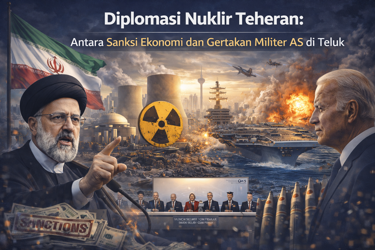 Diplomasi Nuklir Teheran: Antara Sanksi Ekonomi dan Gertakan Militer AS di Teluk