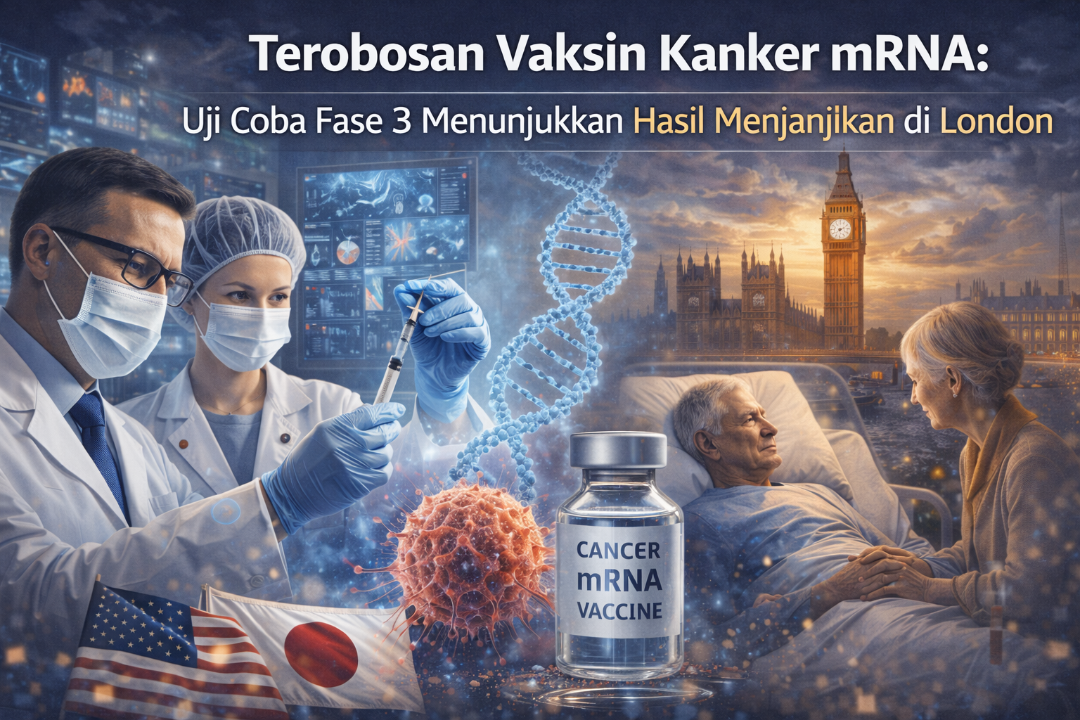 Terobosan Vaksin Kanker mRNA: Uji Coba Fase 3 Menunjukkan Hasil Menjanjikan di London