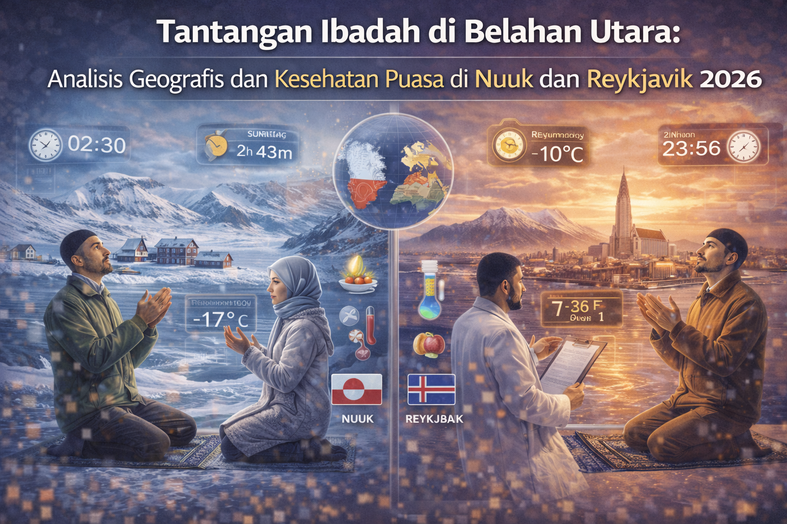 Tantangan Ibadah di Belahan Utara: Analisis Geografis dan Kesehatan Puasa di Nuuk dan Reykjavik 2026 Tantangan Ibadah di Belahan Utara: Analisis Geografis dan Kesehatan Puasa di Nuuk dan Reykjavik 2026