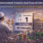 Muhammadiyah Tetapkan Awal Puasa 18 Februari 2026: Implementasi Kalender Hijriah Global Tunggal (KHGT) Muhammadiyah Tetapkan Awal Puasa 18 Februari 2026: Implementasi Kalender Hijriah Global Tunggal (KHGT)