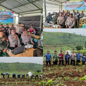 Polsek Nagreg  Gelar Penanaman Jagung Serentak Kuartal I Tahun 2026 di Desa Mandalawangi