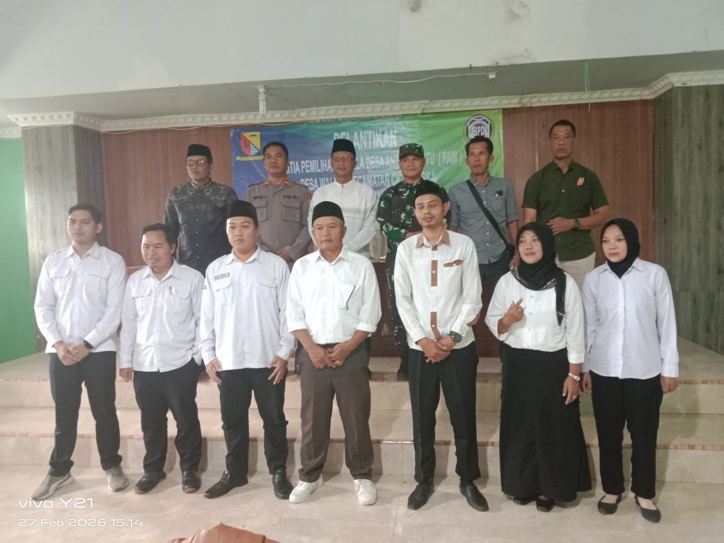 BPD Waluya Resmi Lantik Panitia Pemilihan Kepala Desa Antar Waktu di Hadiri Oleh Forkopimcam Cicalengka