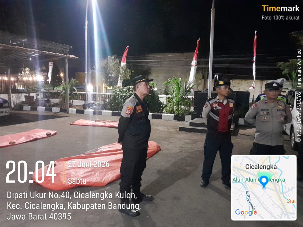 Pokdar Kamtibmas Ikut Giat KRYD Bersama Polsek Cicalengka Jelang HUT Bhayangkara ke-80