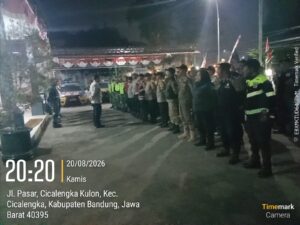 Loyalitas Pokdarkamtibmas Sektor Cicalengka, Selalu Hadir dalam Giat KRYD Polsek Cicalengka