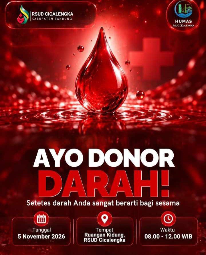 RSUD Cicalengka Gelar Donor Darah Dalam Rangka Menyambut Hari Jadi RSUD Cicalengka Ke 17